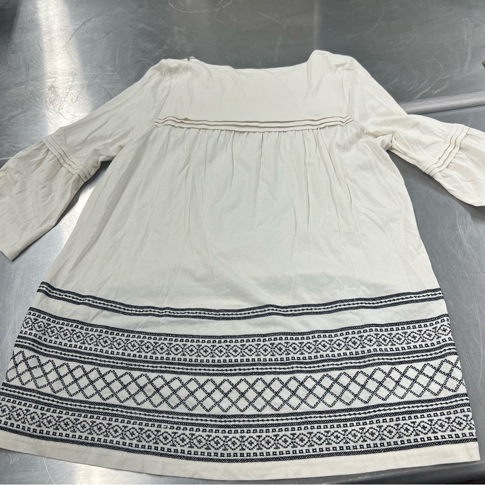 J.Jill Embroidered Tribal Design Women's Tunic Size M - Picture 6 of 7